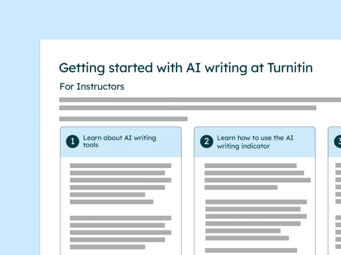 Getting started with AI writing at Turnitin- for educators